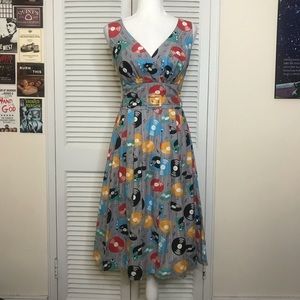 Nwot Victory Parade Music Record Dress - image 1